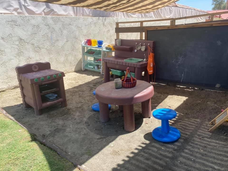 Mud area for daycare